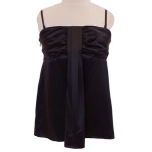 In Wear Black Silk Empire Cami w/Adjustable Straps- Sz. 10